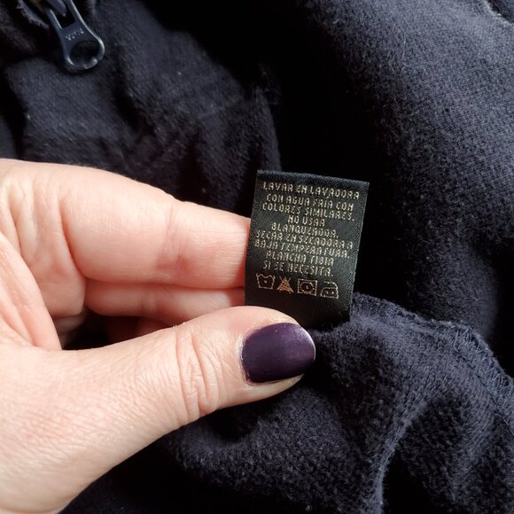 Structure Men's Black Zip Up Track Jacket, Size XL (44-46), Fair - Picture 5 of 6